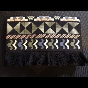 Stella & Dot embroidered Taj clutch
